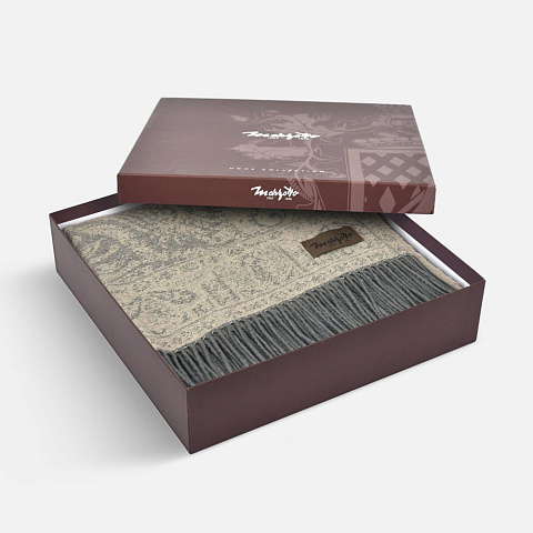 Плед Magnolia, коричневый - рис 5.