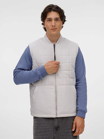 Жилет унисекс Warmbridge, светло-серый - рис 6.