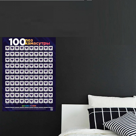 Скретч постер "100 поз Камасутры" - рис 3.