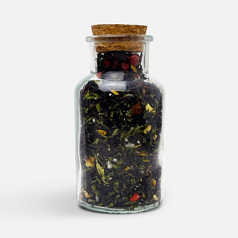 Чай «Сокочай», мини, черный с соком ананаса, клубникой, мятой, медом и лимоном