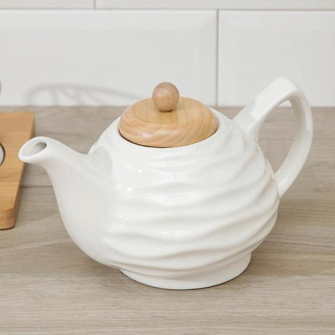 Чайный набор из керамики с подставкой (5 предметов) - рис 5.