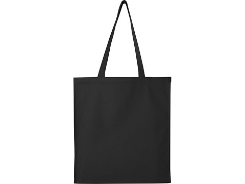 Florida эко-сумка с ластовицей плотностью 270 г/м² - сплошной черный - рис 3.