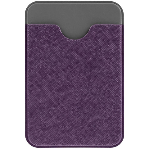 Чехол для карты на телефон Devon, фиолетовый с серым - рис 2.