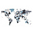 Деревянная Карта Мира настенная объемная 192x105 см (дымчатая) - миниатюра