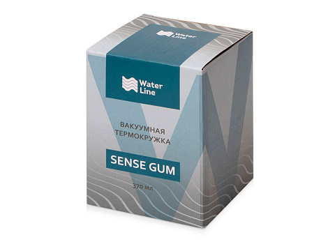 Термокружка Sense Gum, soft-touch, непротекаемая крышка, 370мл, белый - рис 7.