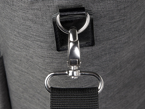 Сумка-холодильник Fabrizio со штопором, серый/черный - рис 8.