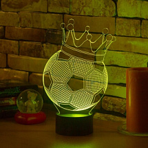3D светильник Мяч с короной