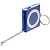 Брелок-фонарик с рулеткой Rule Tool, синий - миниатюра