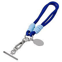 Брелок-браслет Bohemian c металлическим держателем для телефона, синий