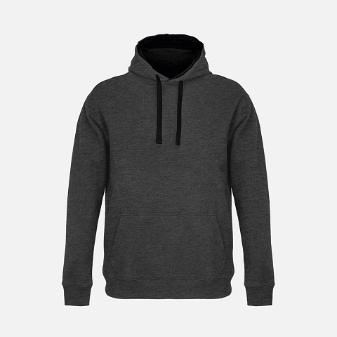 Худи унисекс Cameron, черный меланж с черным - рис 2.