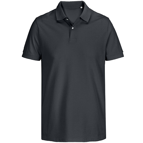 Рубашка поло унисекс Pacific, темно-серая (графит) - рис 2.