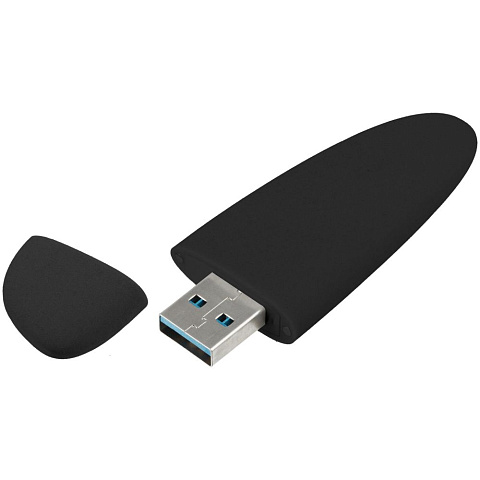Флешка Pebble, черная, USB 3.0, 16 Гб - рис 3.