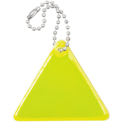 Светоотражатель Spare Care, треугольник, желтый неон - рис 2.