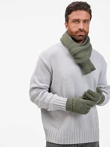 Перчатки Catch Match, зеленые (полынь) - рис 5.