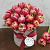 Букетик тюльпанов в шляпной коробке - миниатюра - рис 2.