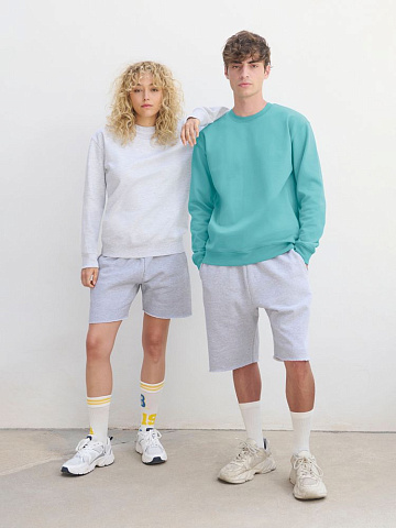 Свитшот унисекс Columbia, светло-серый меланж - рис 5.