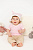 Футболка детская с коротким рукавом Baby Prime, розовая с молочно-белым - миниатюра - рис 4.