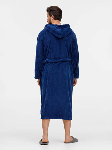 Халат флисовый Magic Mantle, темно-синий - рис 7.