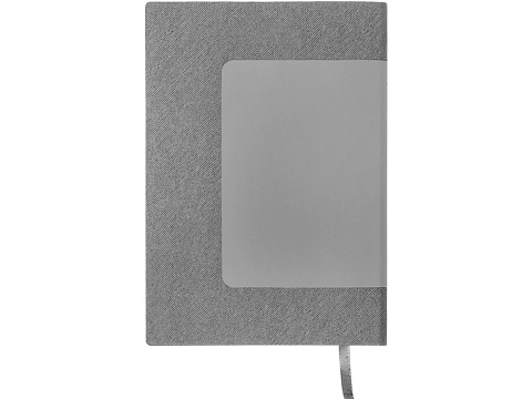 Бизнес блокнот Supreme с вставкой из софт-тача, гибкая обложка, 128 листов, серый - рис 3.