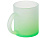 Стеклянная матовая кружка Омбре с градиентом для сублимации, зеленое яблоко - миниатюра - рис 2.