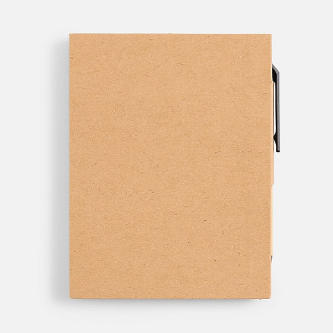 Мини-блокнот Eco Light с ручкой с черными элементами, ver.2 - рис 4.