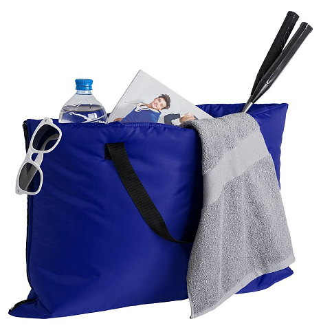 Пляжная сумка-трансформер Camper Bag, синяя - рис 8.