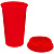 Стакан с крышкой Color Cap, красный - миниатюра - рис 3.