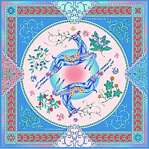 Платок Северное сияние