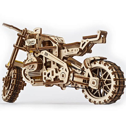 Деревянный мотоцикл с коляской Ugears - рис 2.