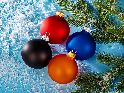 Стеклянный шар красный матовый, заготовка шара 6 см, цвет 12, матовый - рис 4.