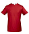 Футболка мужская с контрастной отделкой Madison 170, красный/белый - миниатюра
