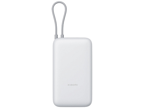 Внешний аккумулятор с встроенным кабелем Xiaomi Power Bank 20000mAh (Integrated Cable) GL Light Gray - рис 3.