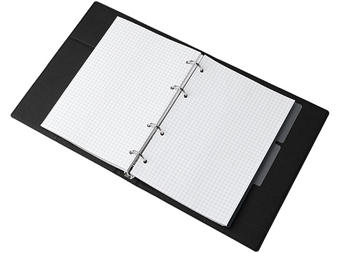 Блокнот на кольцах Favor, черный - рис 6.
