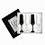 Набор бокалов для шампанского из черного и белого стекла (4 шт) - миниатюра - рис 3.
