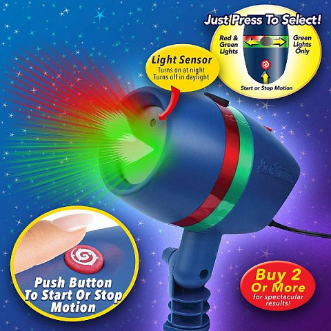 Лазерный проектор Star Shower (рисующий) - рис 2.