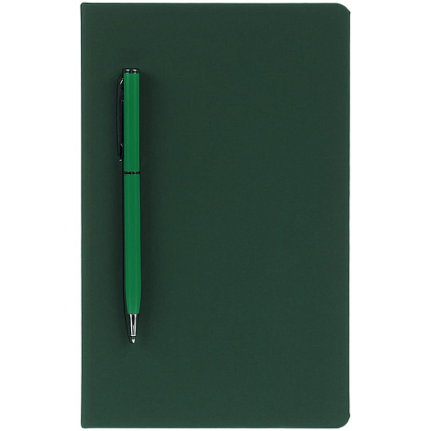 Ежедневник Magnet Shall с ручкой, зеленый - рис 4.