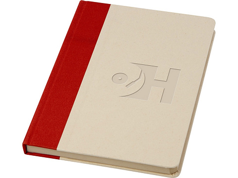 Liliana блокнот формата А5 в твердой обложке из пластика из сахарного тростника - красный кирпичный - рис 4.