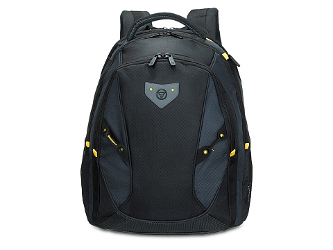 Рюкзак TORBER МЕГАПОЛИС с отделением для ноутбука 15.6, чёрный/серый, полиэстер, 35,5 х 23 х 45 см