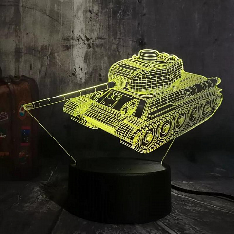 3D светильник Танк - рис 3.