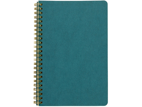 Бизнес тетрадь на гребне А5 Pragmatic, 60 листов в клетку, карибский синий - рис 2.