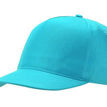 Бейсболка Poly 5-ти панельная 120 гр, лазурный