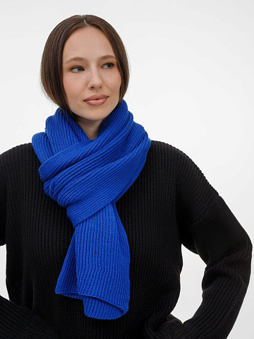 Шарф Nobilis Mono, синий (аква) - рис 6.