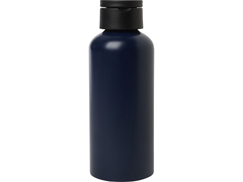 Trinity бутылка для воды из переработанного алюминия, сертифицированного согласно RCS, объемом 600 мл, с крышкой из переработ - Navy - рис 2.
