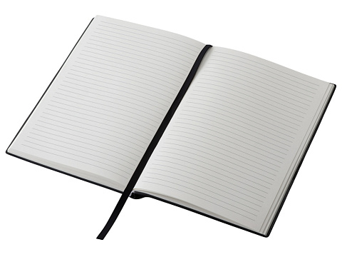 Набор блокнот в гибкой обложке А5 и металлическая шариковая ручка Nabokov, черный - рис 6.