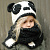 Шапка с шарфом Панда - миниатюра