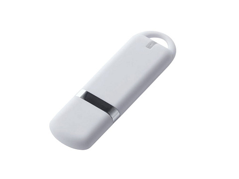 USB-флешка на 32 ГБ 3.0 USB, с покрытием soft-touch, белый