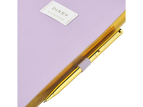 Ежедневник недатированный А5 Zefir с нашивкой, сиреневый - рис 7.