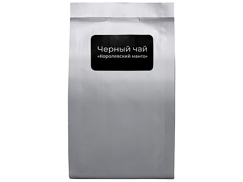 Чай черный Королевский манго с ананасом,50 гр.,серебристый матовый пакет с нашей этикеткой лицевой - рис 3.