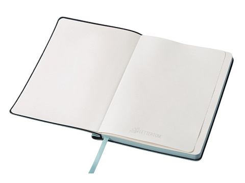 Блокнот А5 Notepeno Max, 96 листов 80 гр/м2 белой FSC бумаги, цвет морской волны - рис 4.