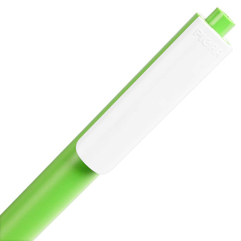 Ручка шариковая Pigra P03 Mat, светло-зеленая с белым - рис 5.